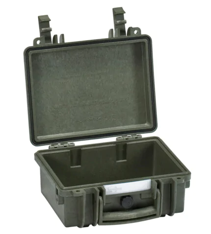Explorer 2209 Waterproof Case - Olive Open