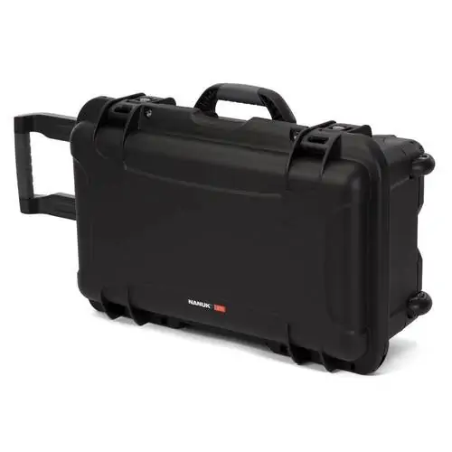 Nanuk 935 Case standing up with telescopic handle extended - Black