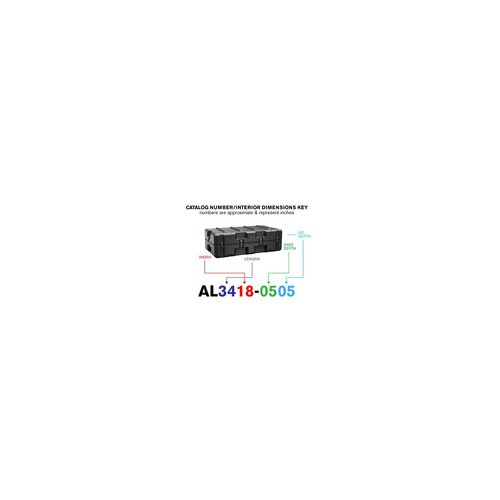 Peli Single Lid Long Case AL3418-0505