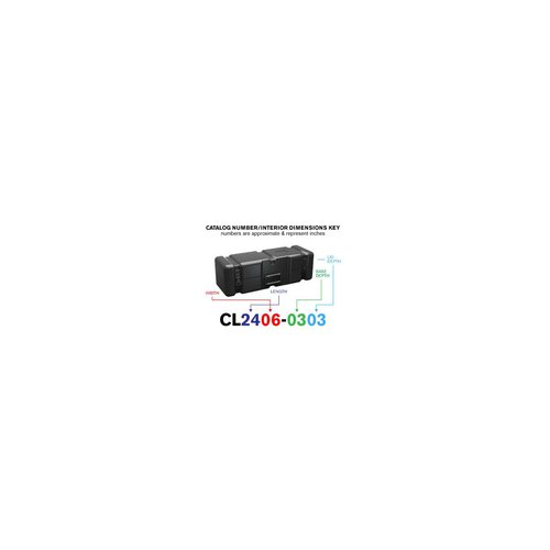 Peli Single Lid Long Case CL2406-0303
