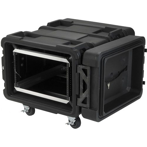 SKB 3SKB-R906U24 - 6U Roto Shock Rack 24 (61cm) Deep Rail To Rail with Wheels