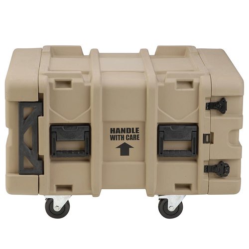 SKB 3SKB-R906U24T - 6U Tan Roto Shock Rack 24 (61cm) Deep Rail To Rail