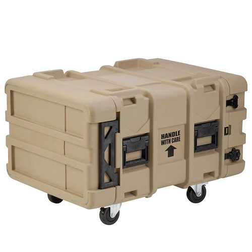 SKB 3SKB-R906U24T - 6U Tan Roto Shock Rack 24 (61cm) Deep Rail To Rail