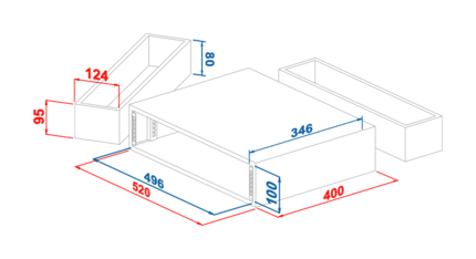 E8 Rack Flight Case 2U
