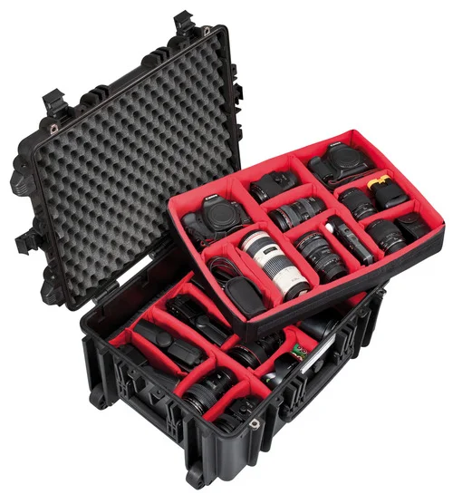 Explorer 5326.Bph Camera Case With Wheels (With Dividers) - Case with Dividers and Lid Foam