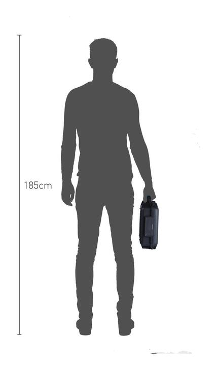 HPRC 2350 Waterproof Case - Size Comparison