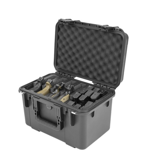 Outside of the SKB 3I-1610-10B-M Five Handgun Case