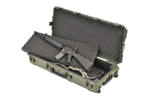 SKB 3I-4217-DB-M iSeries 4217 Double Bow Case Olive with Wheels
